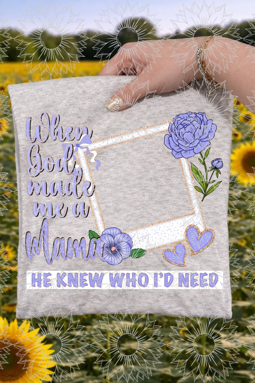 When God Made Me A Mama - Purple