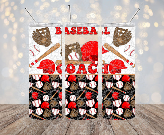 Baseball Coach Grunge 20OZ