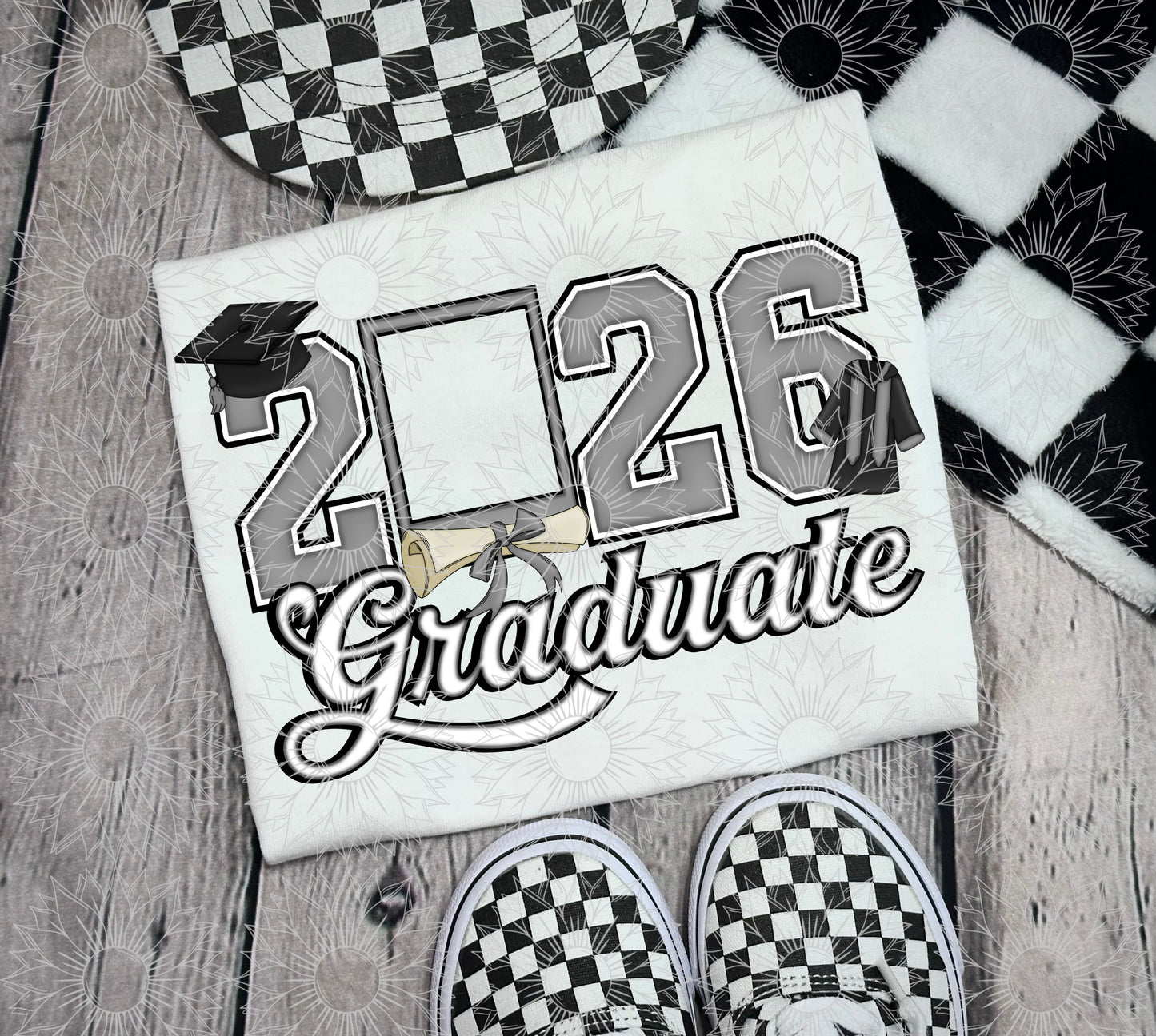 2026 Graduate Polaroid Gray