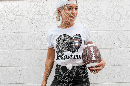 LVR Rhinestone Football Helmet