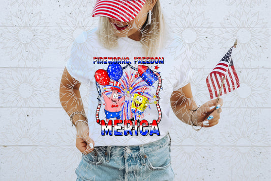 Fireworks. Freedom. ‘Merica. Sponge