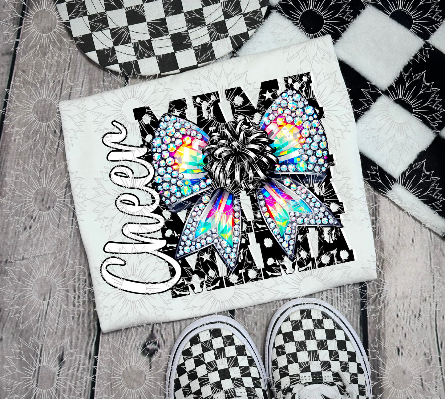 Cheer Mama Rhinestone Bow