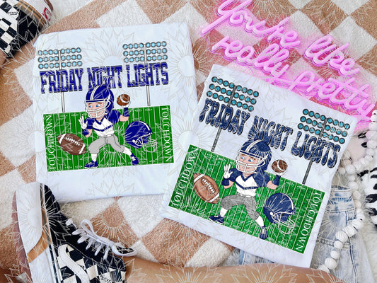 Friday Night Lights Navy Blue