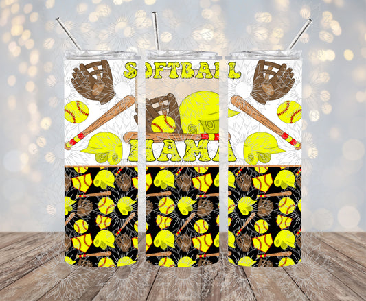 Softball Mama Grunge 20OZ