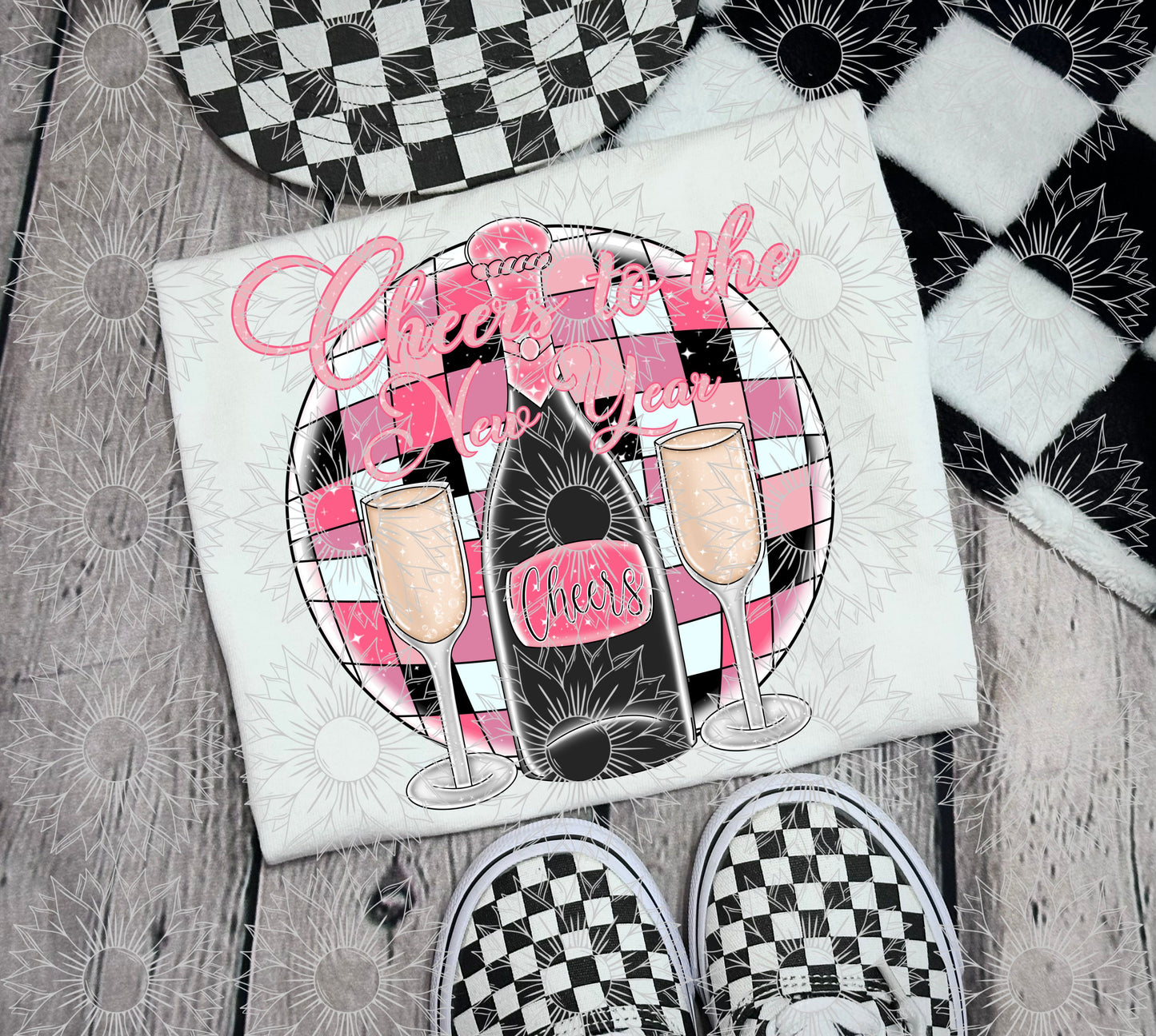 Cheers To The New Year - Pink