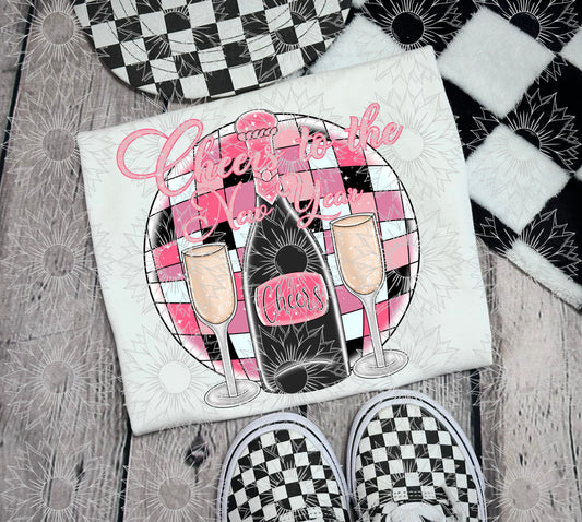 Cheers To The New Year - Pink