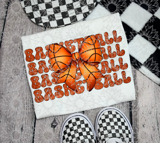 Basketball Stacked Glitter