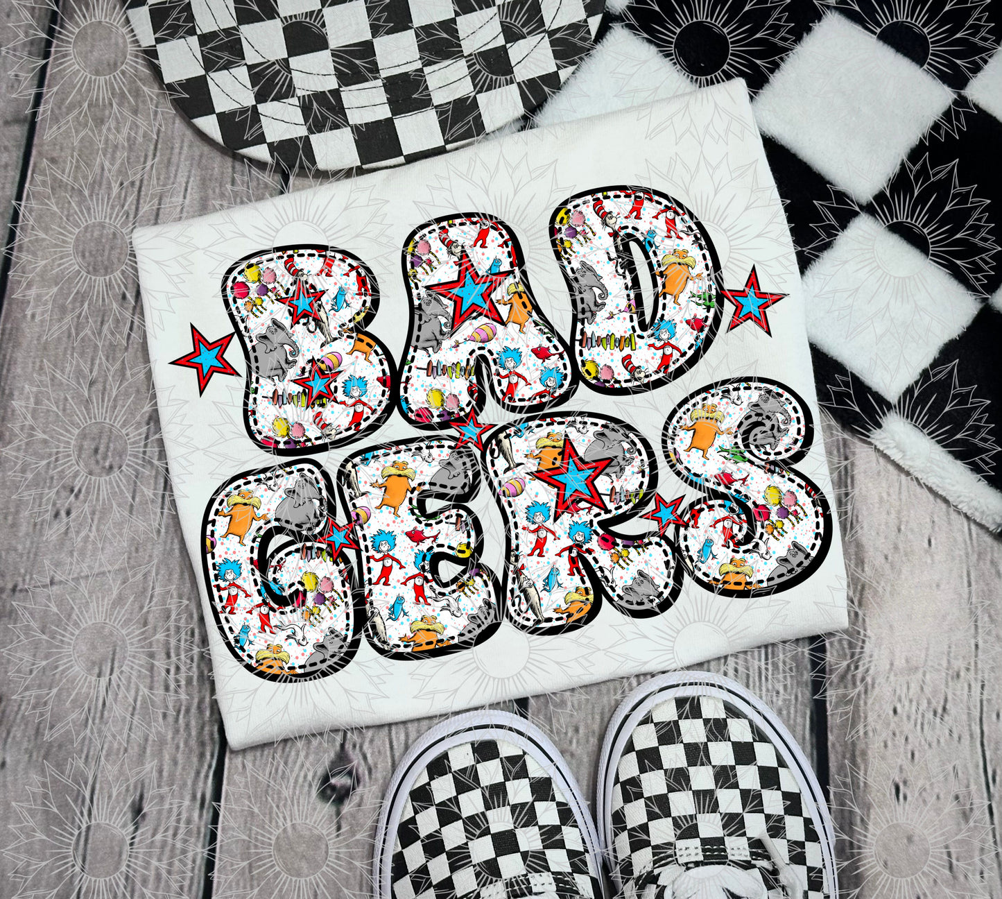 CUSTOM REQUEST: Dr. Seuss Single Mascot/Name