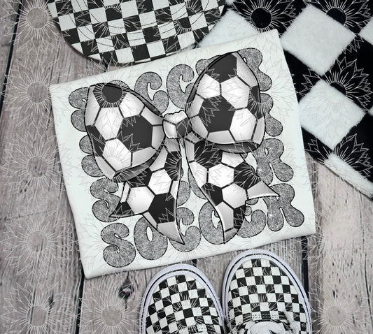 Soccer Stacked Glitter