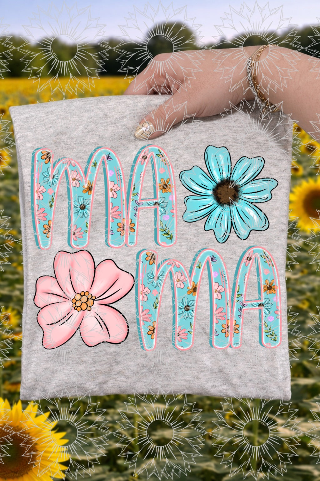 Blue & Pink Floral Mama & Mini