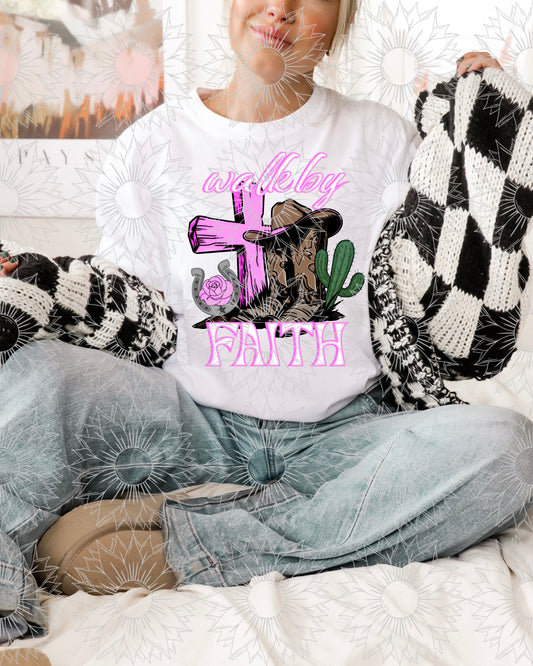 Walk By Faith Pink