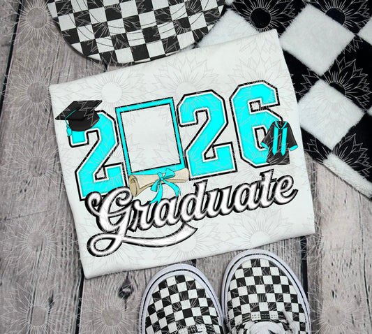 2026 Graduate Polaroid Turquoise