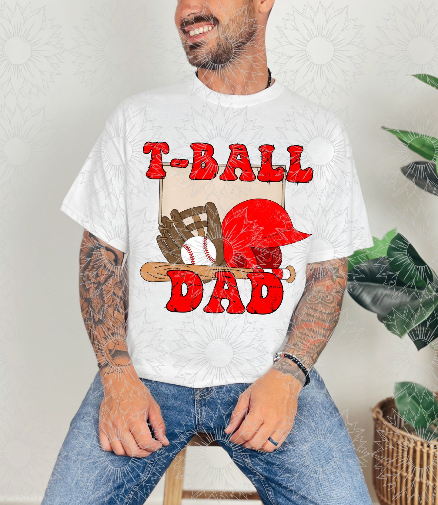 T-Ball Dad Grunge