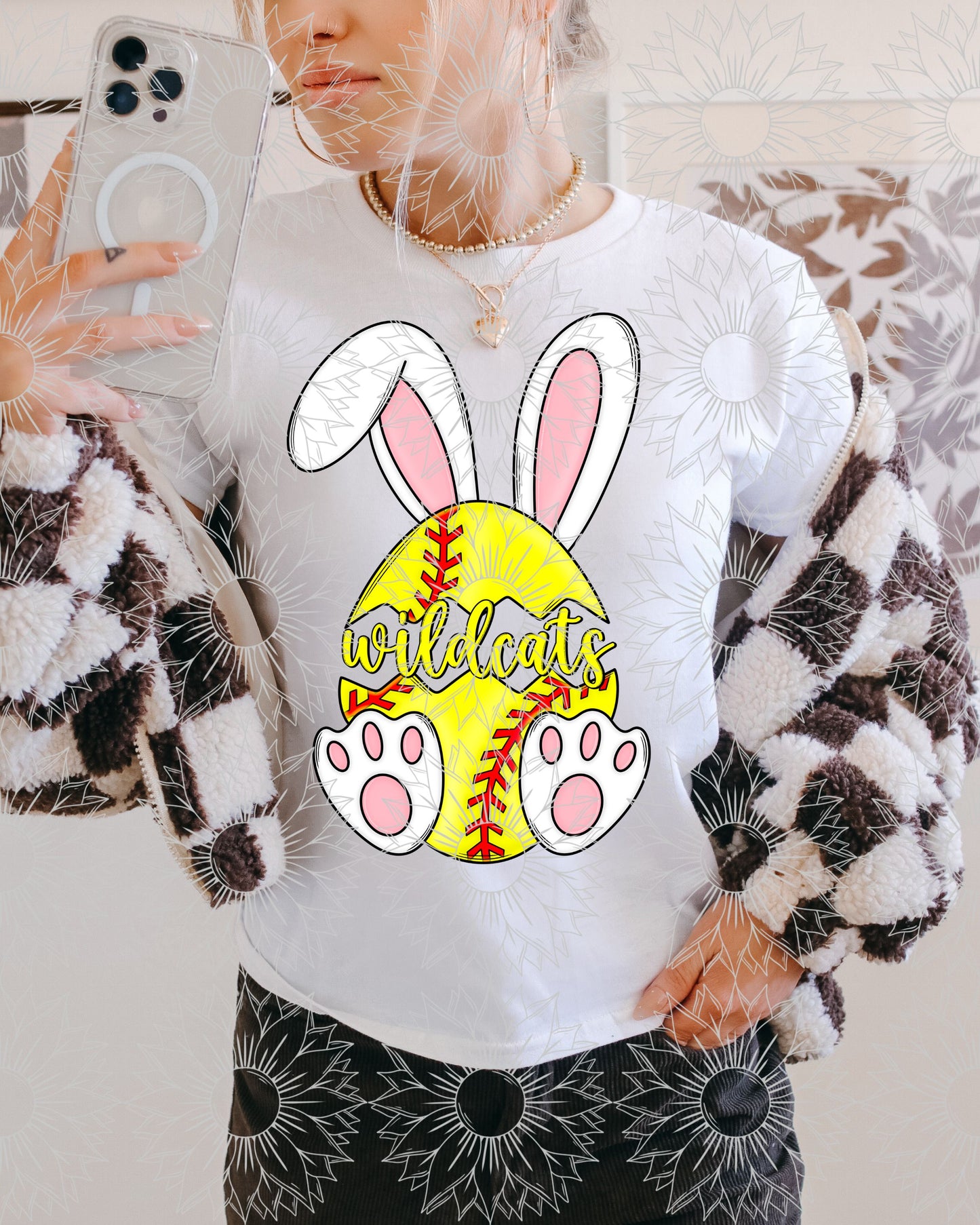 CUSTOM REQUEST: Bunny Softball Custom Mascot Name