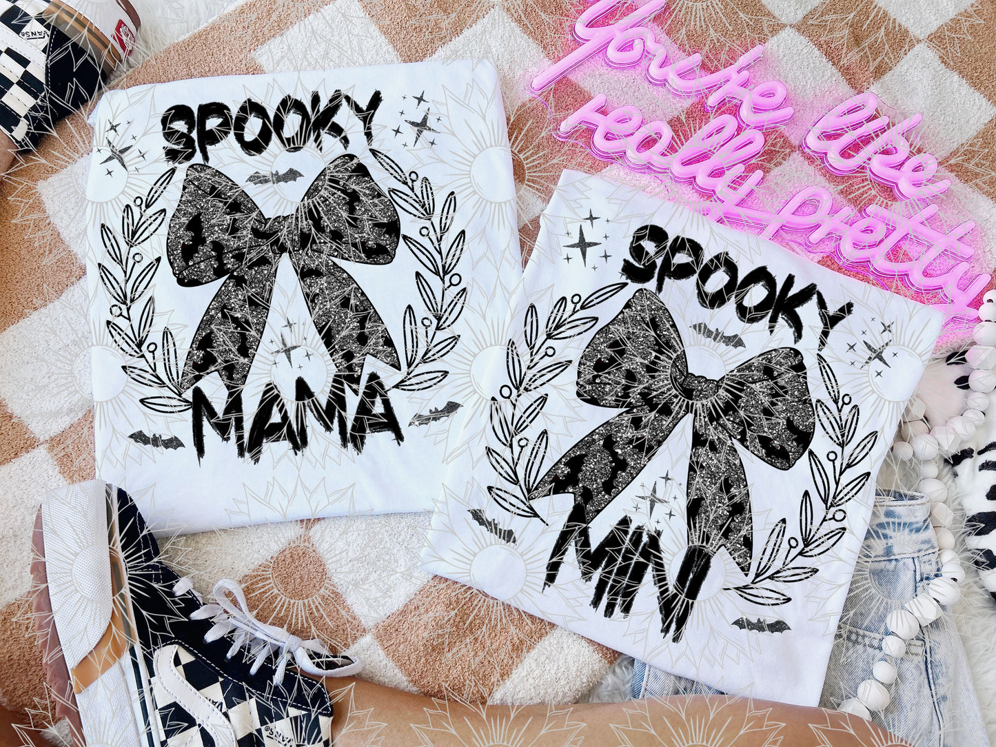 Spooky Mama/Mini Silver Glitter