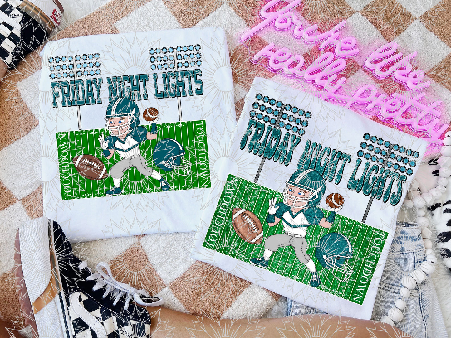 Friday Night Lights Teal