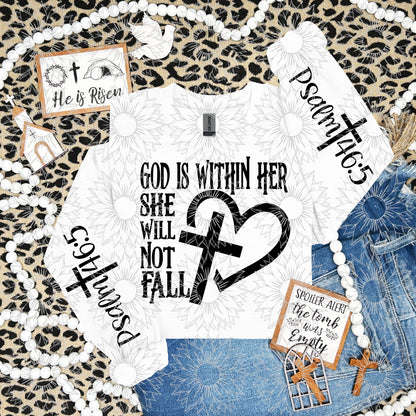 God Is Within Her She Will Not Fall W/Sleeve
