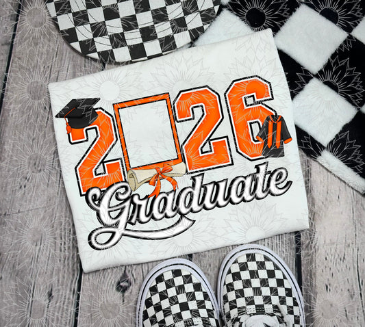 2026 Graduate Polaroid Orange