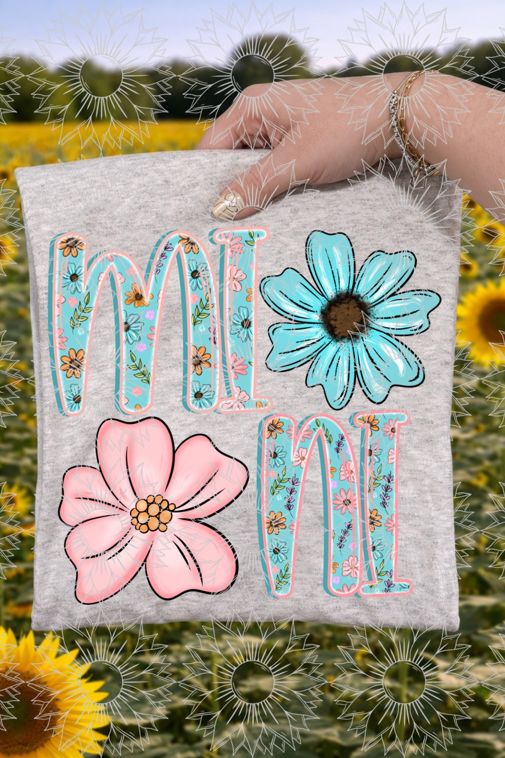 Blue & Pink Floral Mama & Mini