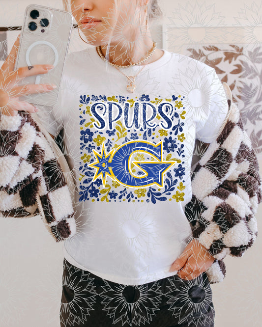 Gillette Spurs Floral