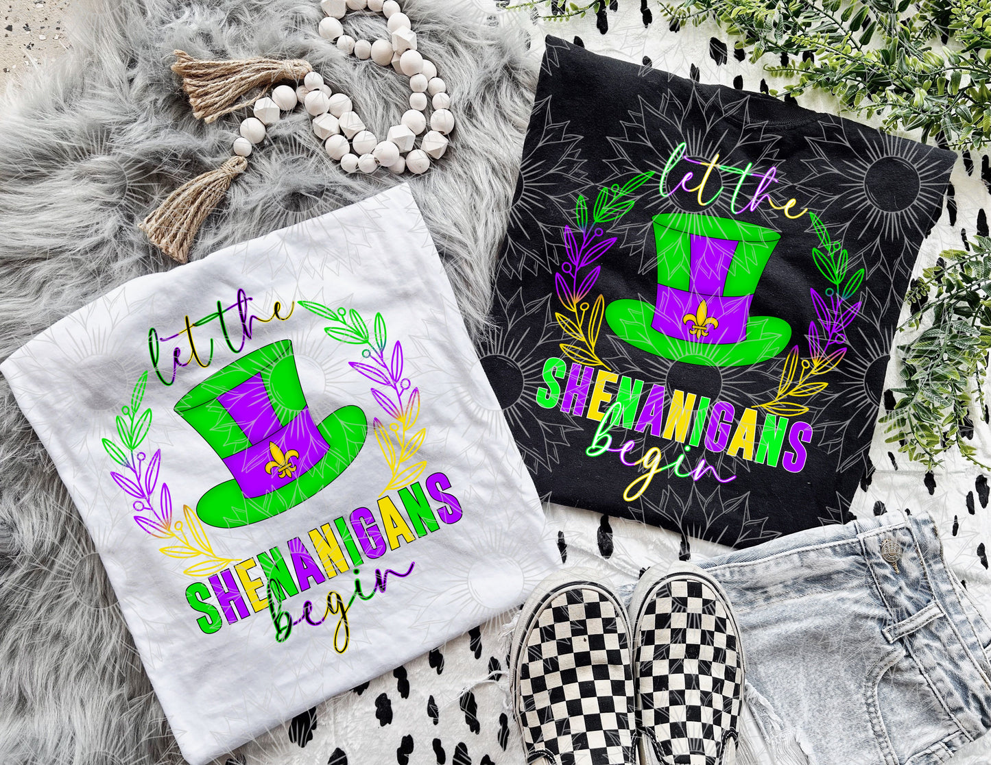 Let The Shenanigans Begin - Mardi Gras Top Hat