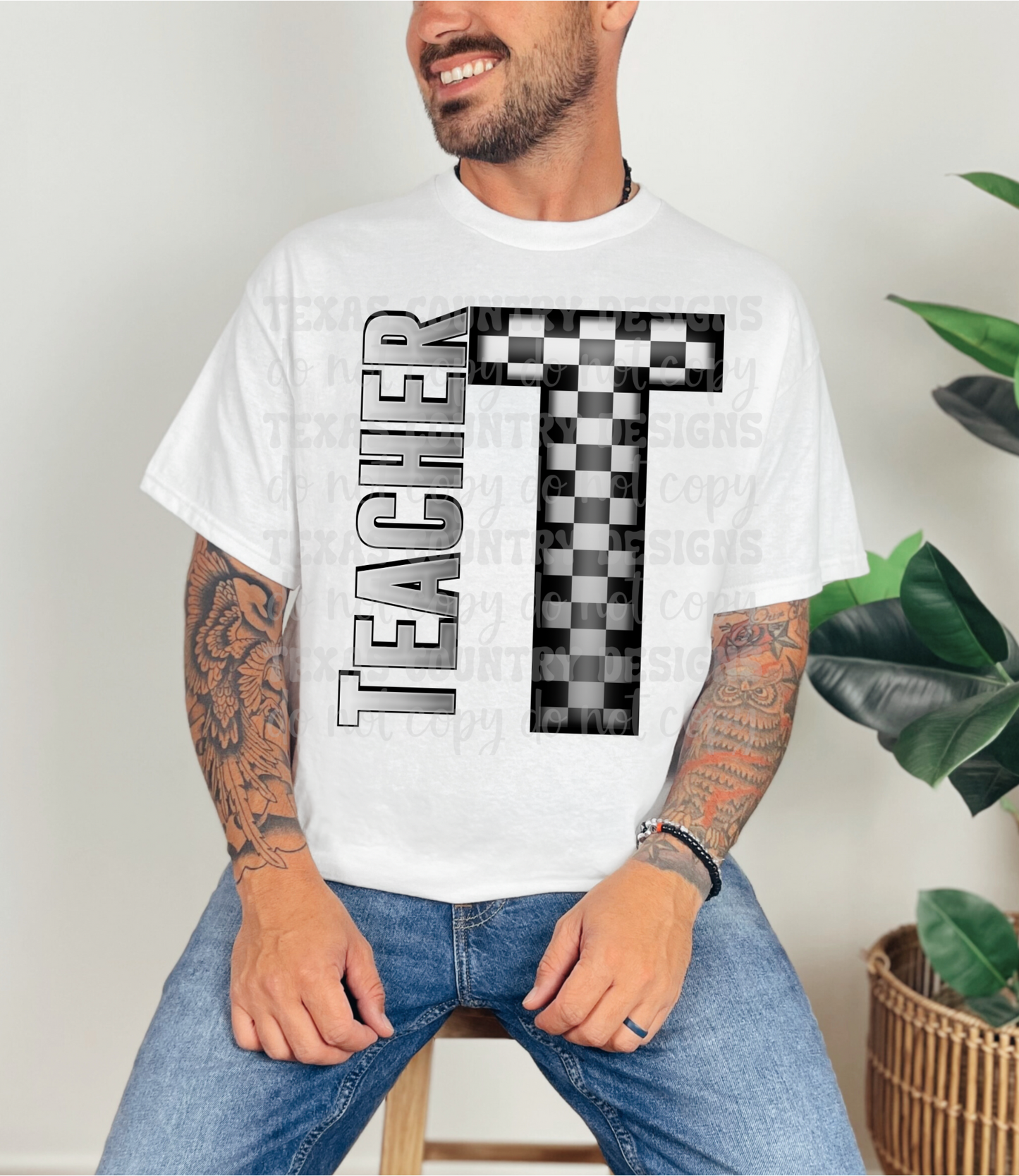 School Grades Gray Checkered