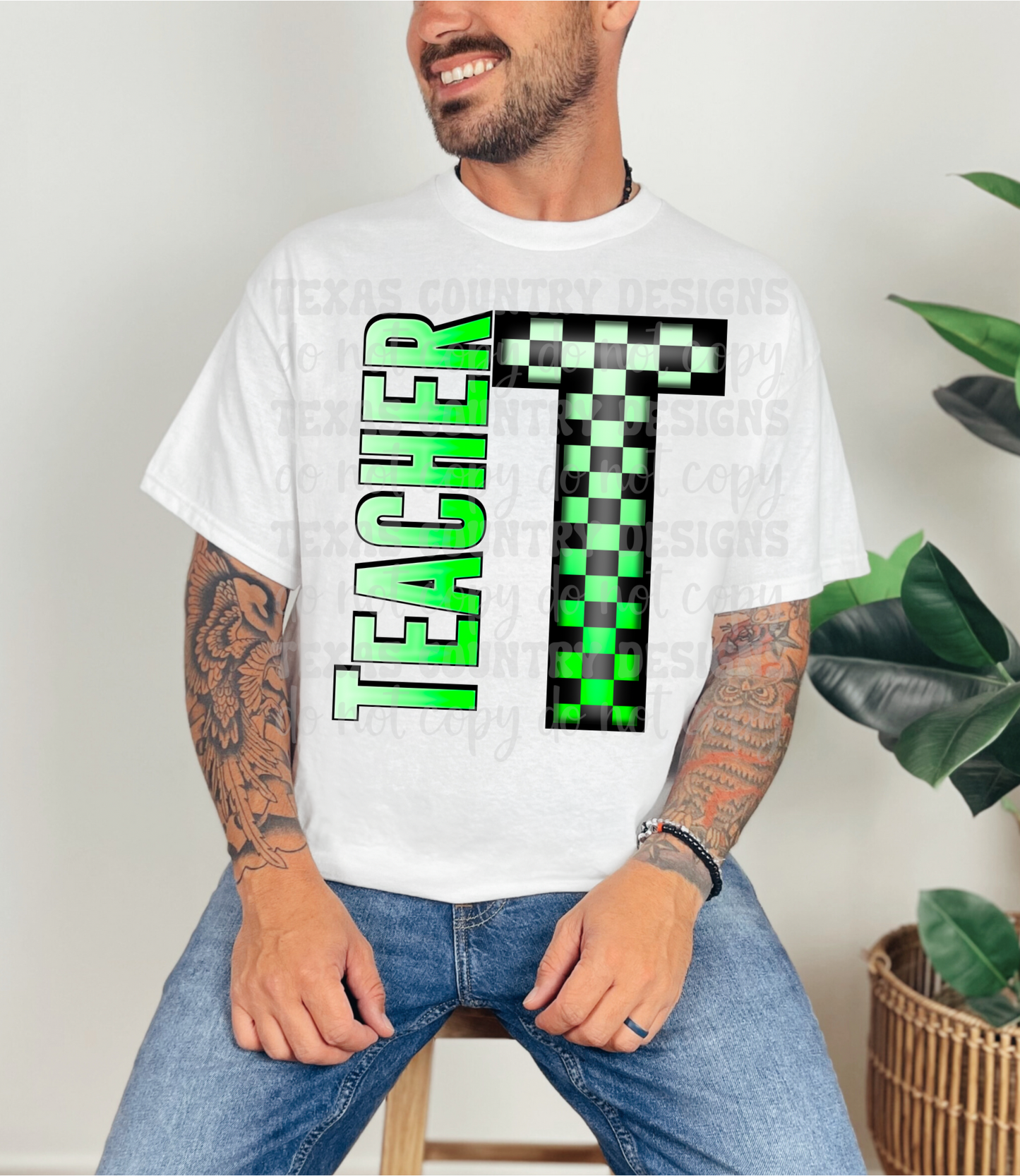 School Grades Green Checkered