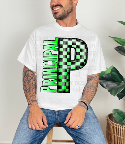 School Grades Green Checkered