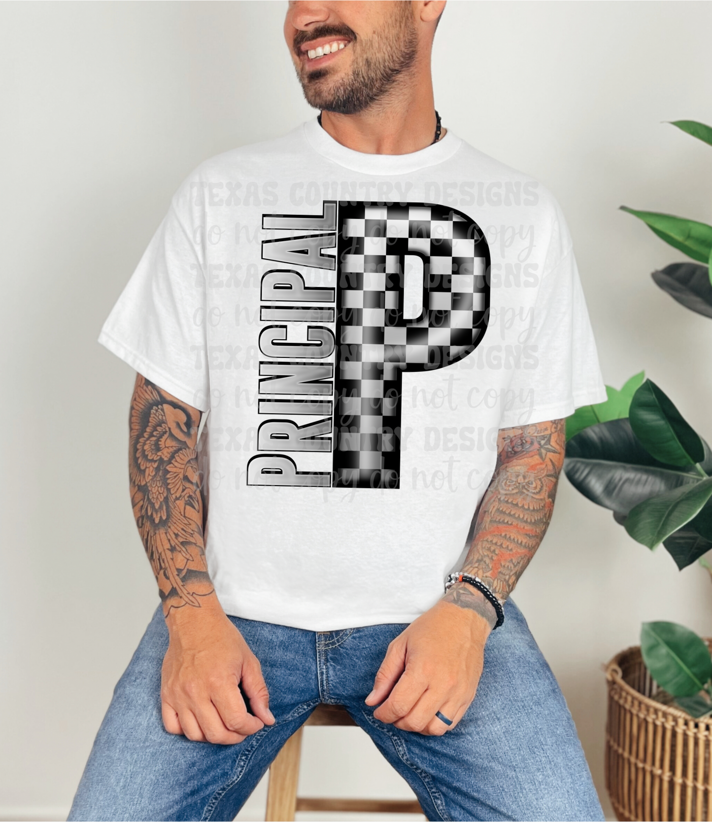 School Grades Gray Checkered