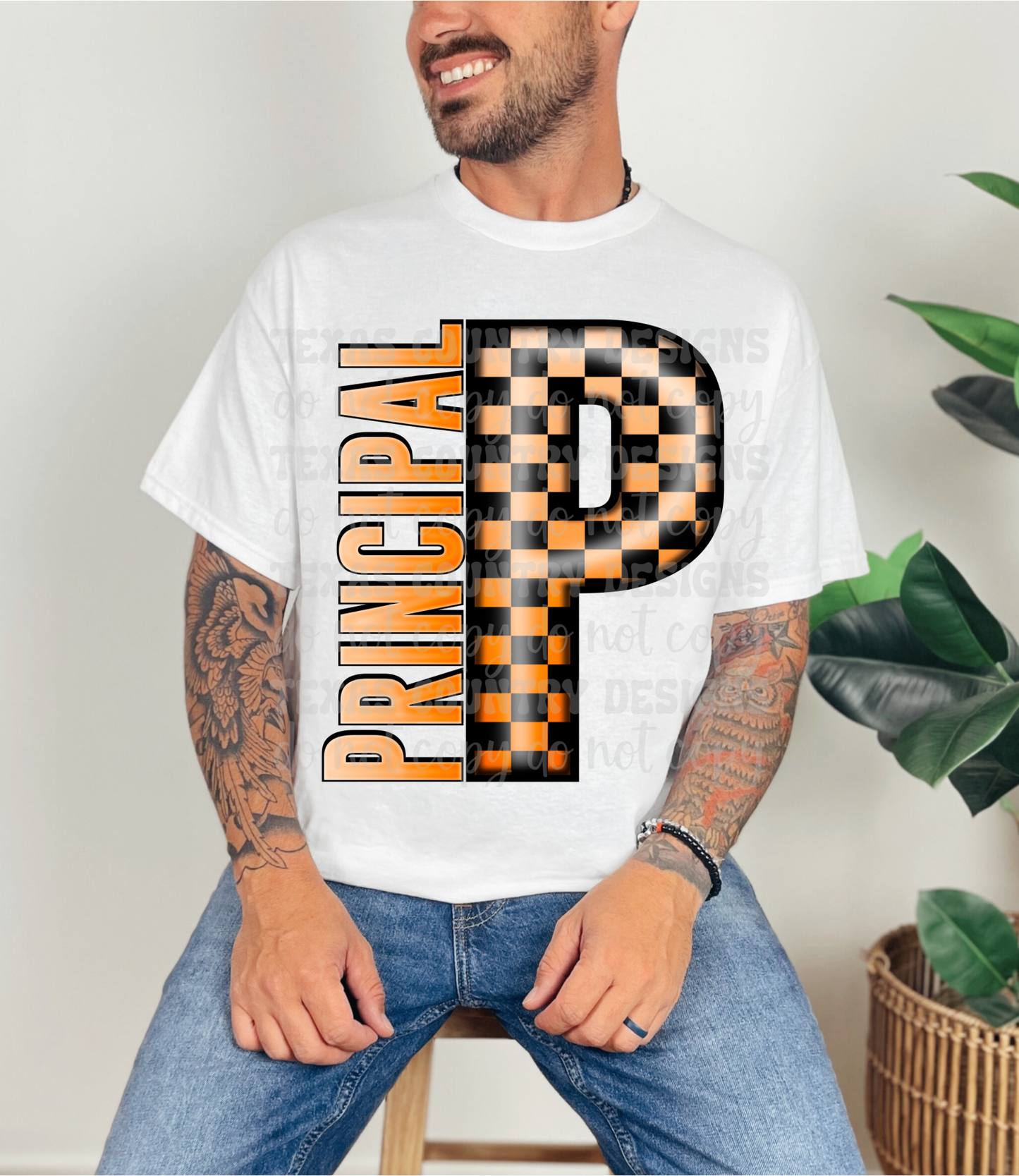 School Grades Orange Checkered