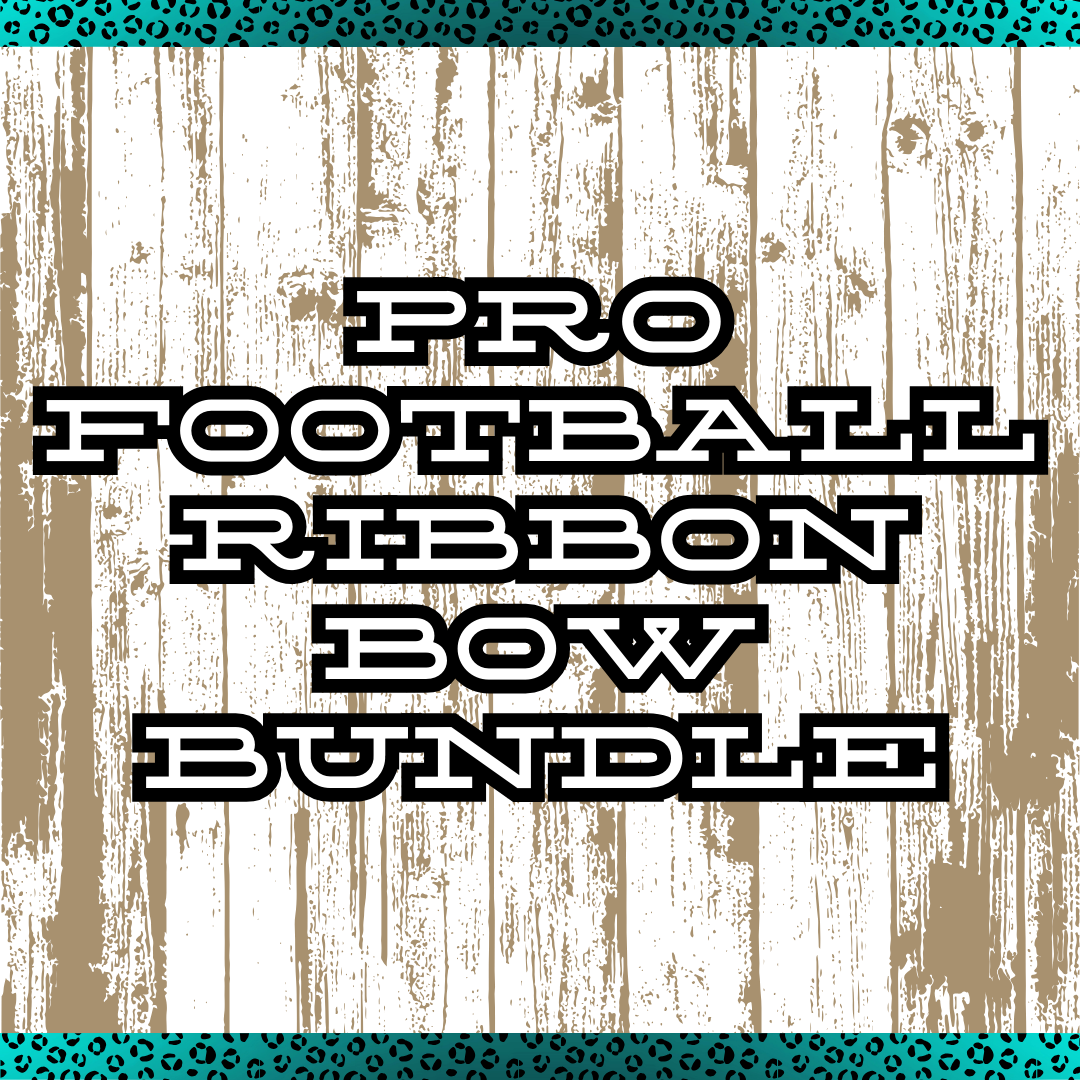 Pro Football Ribbon Bow Bundle